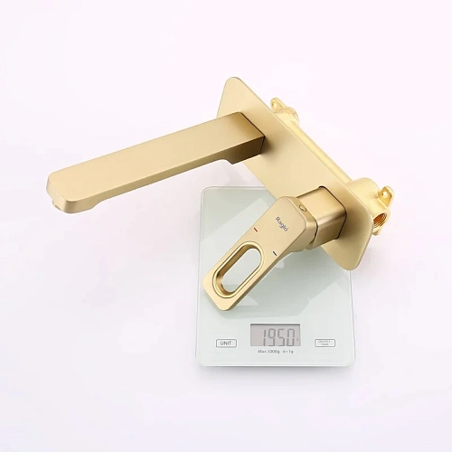 Смеситель для раковины Raglo R51.11.03 встраиваемый, сатин золотой Смеситель для раковины Raglo R51.11.03 встраиваемый, сатин золотой