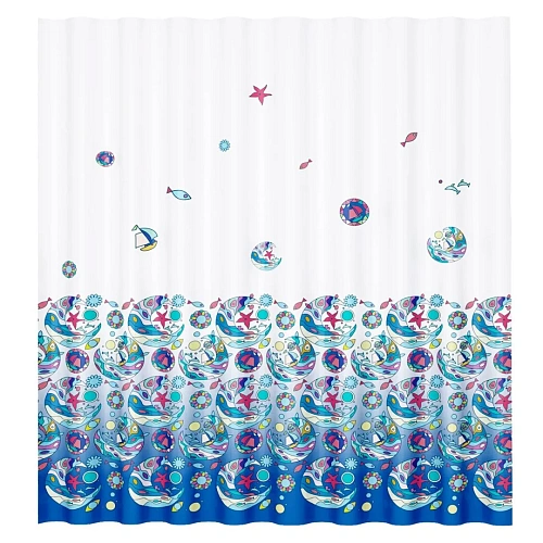 Штора для ванны WasserKRAFT Salm SC-13101 синий Штора для ванны WasserKRAFT Salm SC-13101 синий