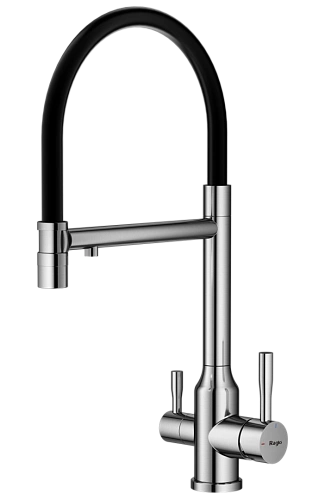 Смеситель для кухни Raglo R81.63.05 с гибким изливом с подключением к фильтру, сатин Смеситель для кухни Raglo R81.63.05 с гибким изливом с подключением к фильтру, сатин