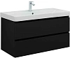 Тумба под раковину Aquanet Вега 2.0 100 черный 00337951 подвесная