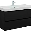 Тумба под раковину Aquanet Вега 2.0 100 черный 00337951 подвесная Тумба под раковину Aquanet Вега 2.0 100 черный 00337951 подвесная