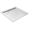 Детальная картинка товара «душевой поддон cezares tray-as-a-90-30-w 900x900 искусственный камень, белый»