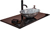 Картинка анонса товара «столешница boheme мрамор 81см nero marquina 857-081-nm»