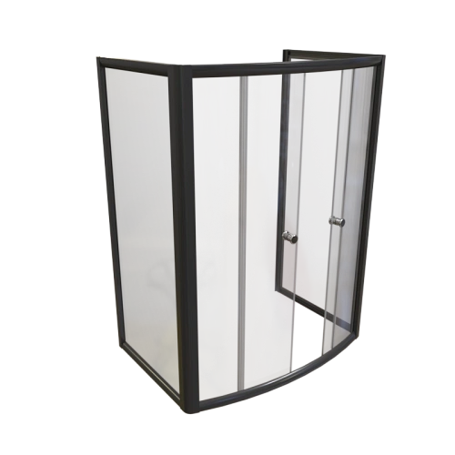 Душевой уголок Radomir Диана 1-09-6-0-0-0140 стекла прозрачные, профиль черный Душевой уголок Radomir Диана 1-09-6-0-0-0140 стекла прозрачные, профиль черный