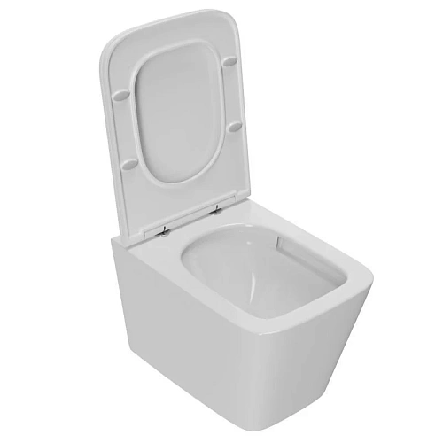 Унитаз подвесной Sintesi SIN-TS-BLT-172 безободковый, сиденье микролифт Унитаз подвесной Sintesi SIN-TS-BLT-172 безободковый, сиденье микролифт