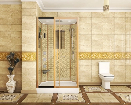 Душевая кабина Niagara Luxe NG-7711GL (900x1200х2150) низкий поддон стенки золото Душевая кабина Niagara Luxe NG-7711GL (900x1200х2150) низкий поддон стенки золото