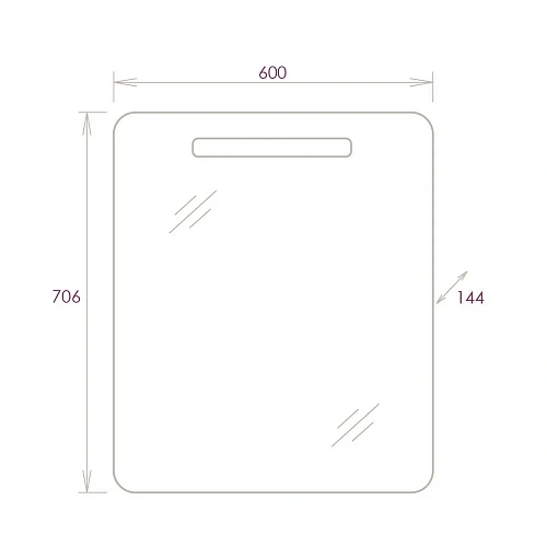 Зеркальный шкаф Onika НЕАПОЛЬ 60.01 206064 Зеркальный шкаф Onika НЕАПОЛЬ 60.01 206064