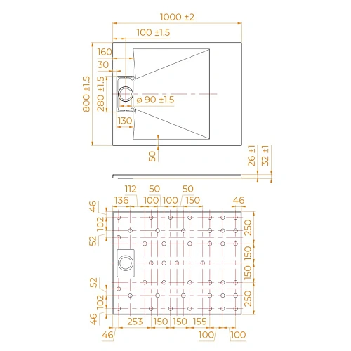 Душевой поддон RGW SMC TUS-W 800x1000 мм 553702810-01 прямоугольный белый Душевой поддон RGW SMC TUS-W 800x1000 мм 553702810-01 прямоугольный белый