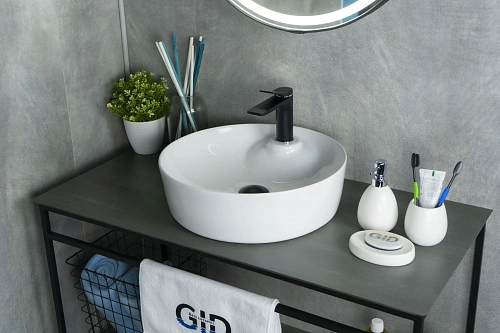 Раковина Gid D1306 51181 накладная белая 44x44x14 Раковина Gid D1306 51181 накладная белая 44x44x14