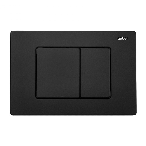 Клавиша смыва ABBER AC0120MB черная матовая Клавиша смыва ABBER AC0120MB черная матовая