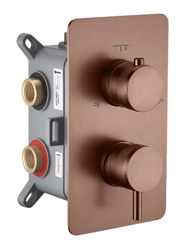 Смеситель для душа Boheme CELL 135-3-BRB встраиваемый BRUSHED BRONZE Смеситель для душа Boheme CELL 135-3-BRB встраиваемый BRUSHED BRONZE