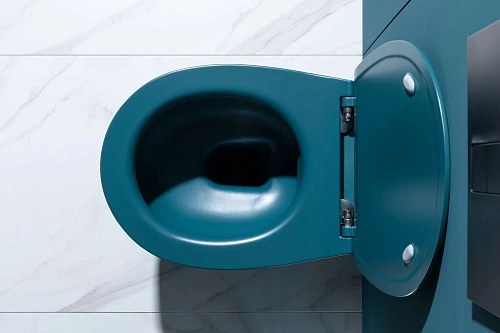 Унитаз подвесной Allen Brau Fantasy 4.11004.PT с крышкой, петроль Унитаз подвесной Allen Brau Fantasy 4.11004.PT с крышкой, петроль