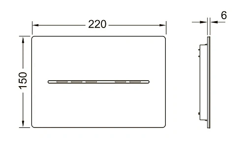 Клавиша смыва TECE TECEsolid 9240451 с бесконтактной активацией, питание от сети 12 В Клавиша смыва TECE TECEsolid 9240451 с бесконтактной активацией, питание от сети 12 В