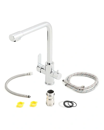 Смеситель для кухни Orange Steel M99-008cr с каналом питьевой воды Смеситель для кухни Orange Steel M99-008cr с каналом питьевой воды