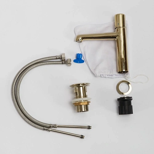 Смеситель для раковины BelBagno UNO UNO-LVM-ORO золото Смеситель для раковины BelBagno UNO UNO-LVM-ORO золото