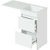 Тумба с раковиной Orange Sistema ST-110TUW+RAR напольная, правая 110 см под стиральную машину, белый Тумба с раковиной Orange Sistema ST-110TUW+RAR напольная, правая 110 см под стиральную машину, белый