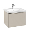 Картинка анонса товара «тумба под раковину villeroy &amp; boch subway 3.0 с подсветкой cashmere grey / cashmere grey c577l2vn»