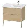 Картинка анонса товара «тумба под раковину duravit xviu xv44970b171 напольная 80 см средиземноморский дуб»