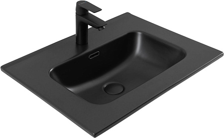 Раковина Aquanet Flat 60 черная матовая 00329253 Раковина Aquanet Flat 60 черная матовая 00329253