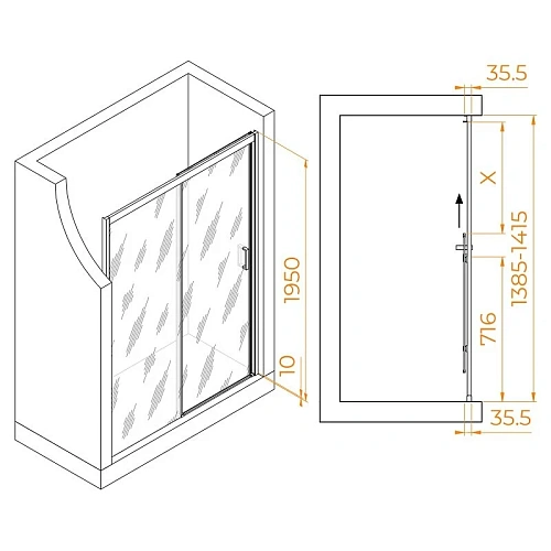 Душевая дверь RGW Passage PA-017B 1400 мм Easy Clean черный 350801714-24 Душевая дверь RGW Passage PA-017B 1400 мм Easy Clean черный 350801714-24