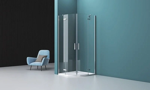Душевой уголок BelBagno Kraft KRAFT-R-2-100-C-Cr 100х100 см, прозрачное стекло Душевой уголок BelBagno Kraft KRAFT-R-2-100-C-Cr 100х100 см, прозрачное стекло