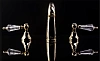 Смеситель для раковины Boheme SWAROVSKI 297-BSW на 3 отверстия, ручки черные Смеситель для раковины Boheme SWAROVSKI 297-BSW на 3 отверстия, ручки черные