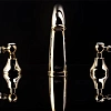 Смеситель для раковины Boheme SWAROVSKI 297-BSW на 3 отверстия, ручки черные Смеситель для раковины Boheme SWAROVSKI 297-BSW на 3 отверстия, ручки черные