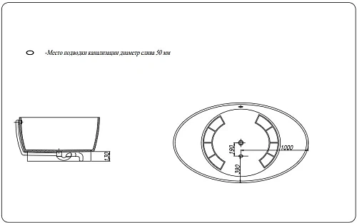 Ванна отдельностоящая Kolpa-San TRISTAN FS 196x117 черный 592560 из искусственного камня kerrock Ванна отдельностоящая Kolpa-San TRISTAN FS 196x117 черный 592560 из искусственного камня kerrock