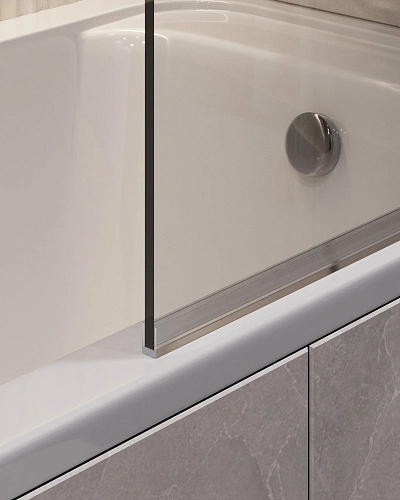 Шторка на ванну Timo TCM-80/03C-6 на монопетле 1400x800, профиль черный, стекло прозрачное 6 мм Шторка на ванну Timo TCM-80/03C-6 на монопетле 1400x800, профиль черный, стекло прозрачное 6 мм