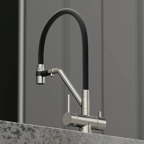Смеситель для кухни Sancos Dora SC4003BN под фильтр, брашированный никель Смеситель для кухни Sancos Dora SC4003BN под фильтр, брашированный никель