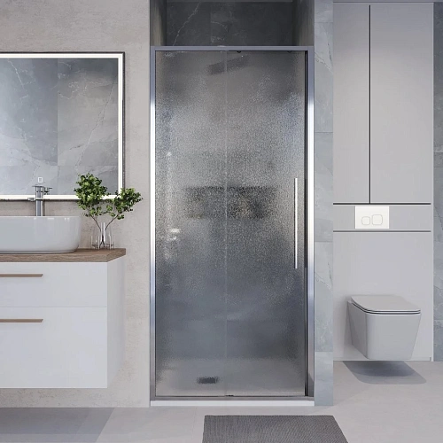 Душевая дверь Niagara Nova NG-65-9CH (90x195) хром, стекло шиншилла Душевая дверь Niagara Nova NG-65-9CH (90x195) хром, стекло шиншилла