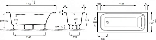 Акриловая ванна Jacob Delafon Elite 180x80 E5BB247L-00 левая Акриловая ванна Jacob Delafon Elite 180x80 E5BB247L-00 левая