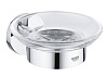 Картинка анонса товара «мыльница grohe essentials (40444001) с держателем, хром»