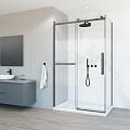 Душевой уголок Vincea Como Soft VSR-1CS1012CLGM, 1200x1000, вороненая сталь, стекло прозрачное Душевой уголок Vincea Como Soft VSR-1CS1012CLGM, 1200x1000, вороненая сталь, стекло прозрачное