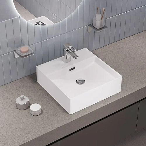 Раковина IDDIS Bild BILWS42i27 накладная/подвесная, белый глянцевый Раковина IDDIS Bild BILWS42i27 накладная/подвесная, белый глянцевый