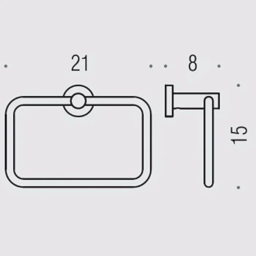 Полотенцедержатель Colombo Plus W4931.OM PVD золото матовое Полотенцедержатель Colombo Plus W4931.OM PVD золото матовое