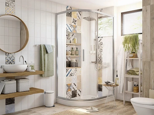 Душевой уголок STWORKI Лунд 110x80 см профиль хром матовый 408999 Душевой уголок STWORKI Лунд 110x80 см профиль хром матовый 408999