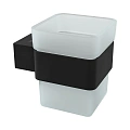 Стакан Lemark SMOOTH LINE с держателем, чёрный матовый 9732014 Стакан Lemark SMOOTH LINE с держателем, чёрный матовый 9732014