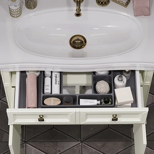 Тумба под раковину Opadiris Кантара 85, слоновая кость, вар. 2 (раковина Модерн 85) 00-00007479 Тумба под раковину Opadiris Кантара 85, слоновая кость, вар. 2 (раковина Модерн 85) 00-00007479