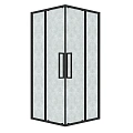 Душевой уголок GROSSMAN Cosmo 300.K33.02.9090.21.02 (90x90x195) квадрат,раздвижн,черн. матов,стекло шиншилла Душевой уголок GROSSMAN Cosmo 300.K33.02.9090.21.02 (90x90x195) квадрат,раздвижн,черн. матов,стекло шиншилла