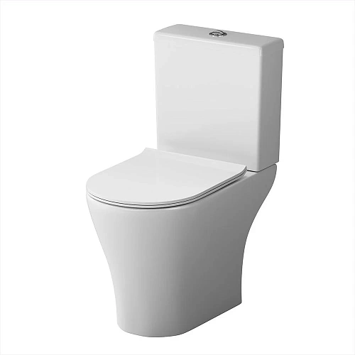 Унитаз напольный Damixa Sirius DX86C8600SC безободковый с сиденьем микролифт Унитаз напольный Damixa Sirius DX86C8600SC безободковый с сиденьем микролифт