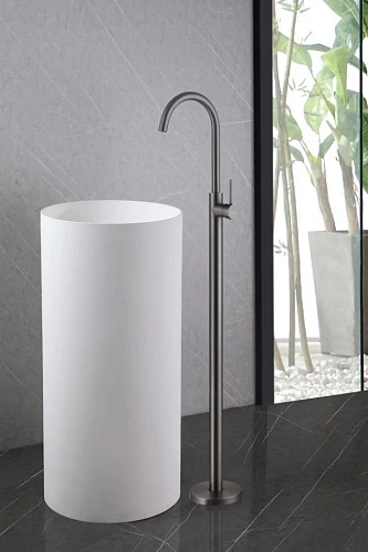 Смеситель для раковины ABBER Wasser Kreis AF8141NG никель Смеситель для раковины ABBER Wasser Kreis AF8141NG никель