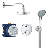 Картинка анонса товара «душевая система grohe grohtherm встраиваемая, термостатическая, хром (34735000)»