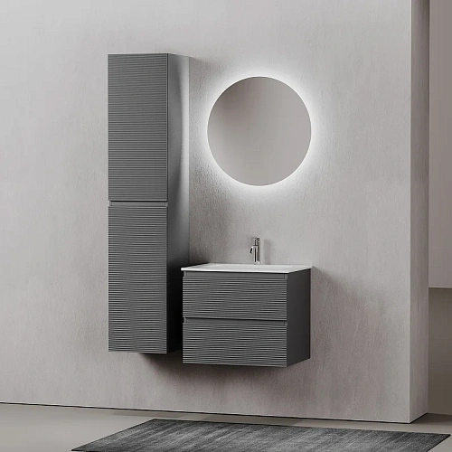 Тумба под раковину Sancos Folk FL60GS 590х445х500 Grey soft, подвесная Тумба под раковину Sancos Folk FL60GS 590х445х500 Grey soft, подвесная