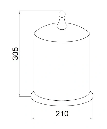 Корзина для мусора Boheme BRILLANTE хрусталь (кракелюр) 10451 Корзина для мусора Boheme BRILLANTE хрусталь (кракелюр) 10451