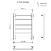 Полотенцесушитель электрическийкабельный Ника STEP-2 60/40 U Полотенцесушитель электрическийкабельный Ника STEP-2 60/40 U