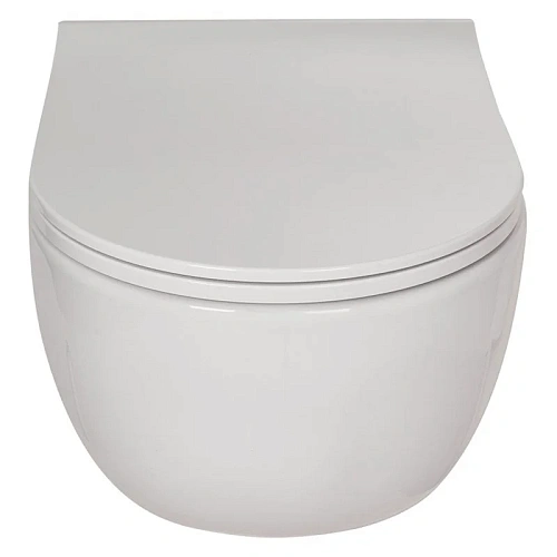 Комплект унитаза BERGES EGO XL Rimless с инсталляцией NOVUM525, кнопка L3 хром глянец, сидение микро 043203 Комплект унитаза BERGES EGO XL Rimless с инсталляцией NOVUM525, кнопка L3 хром глянец, сидение микро 043203