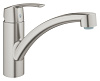 Картинка анонса товара «смеситель для кухни grohe quickfix start с низким изливом, суперсталь (32441dc1)»