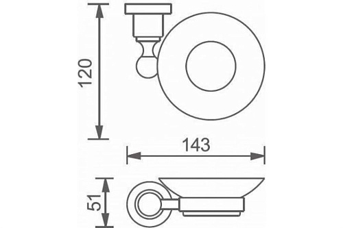 Мыльница Aquanet 3885 Мыльница Aquanet 3885