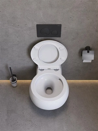 Унитаз подвесной CEZARES GRANDE CZR-308-TH-TOR/SC безободковый с сиденьем и смывом TORNADO Унитаз подвесной CEZARES GRANDE CZR-308-TH-TOR/SC безободковый с сиденьем и смывом TORNADO